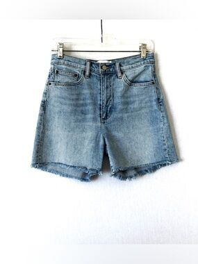Aritzia High-Waist Light Blue Denim Shorts